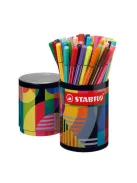 STABILO Filctoll készlet, hengeres fém doboz, 1 mm, STABILO "Pen 68 ARTY", 45 különböző szín