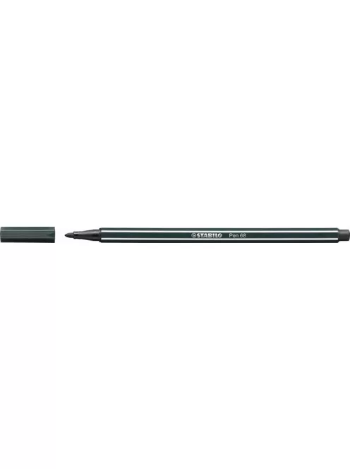 STABILO Filctoll, 1 mm, STABILO "Pen 68", sötétzöld