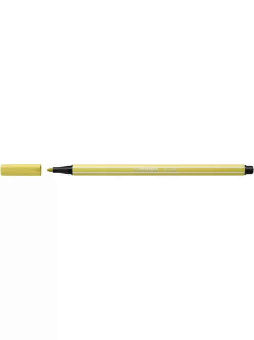 STABILO Filctoll, 1 mm, STABILO "Pen 68", mustár