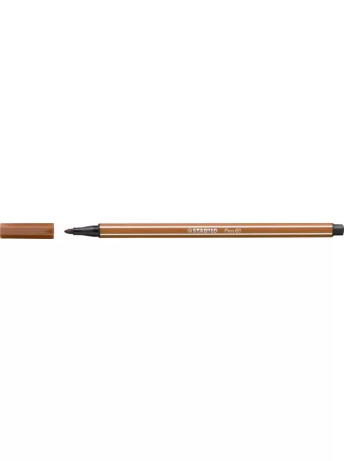STABILO Filctoll, 1 mm, STABILO "Pen 68", vörösbarna