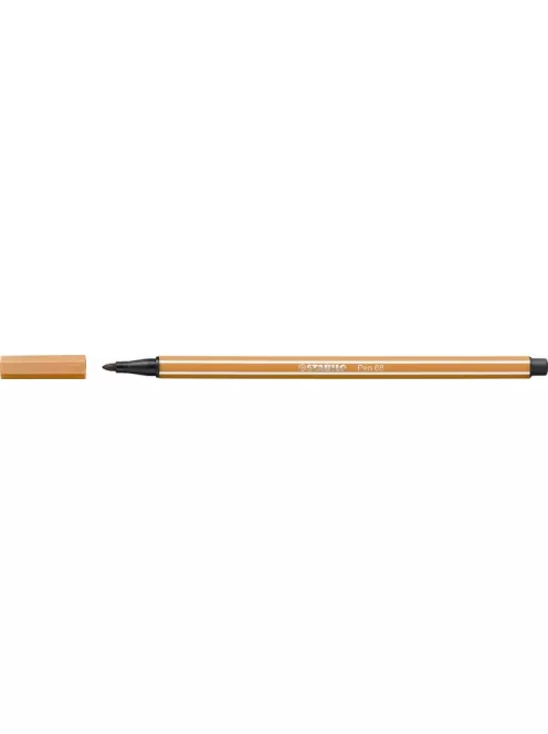 STABILO Filctoll, 1 mm, STABILO "Pen 68", sötétokker