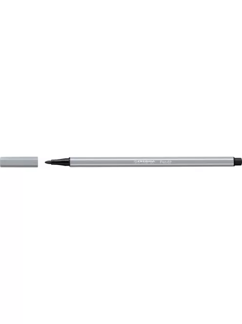STABILO Filctoll, 1 mm, STABILO "Pen 68", közép szürke