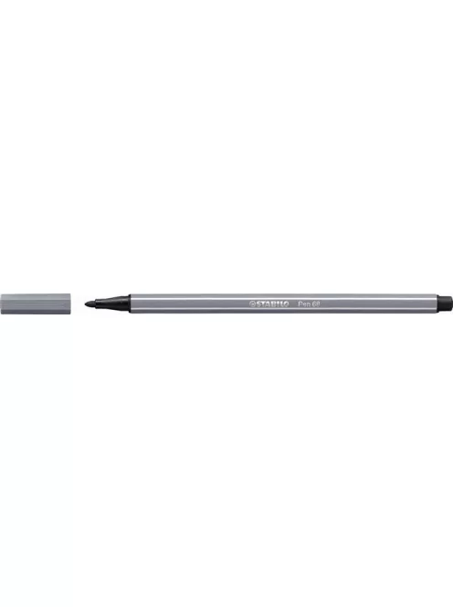STABILO Filctoll, 1 mm, STABILO "Pen 68", sötét szürke