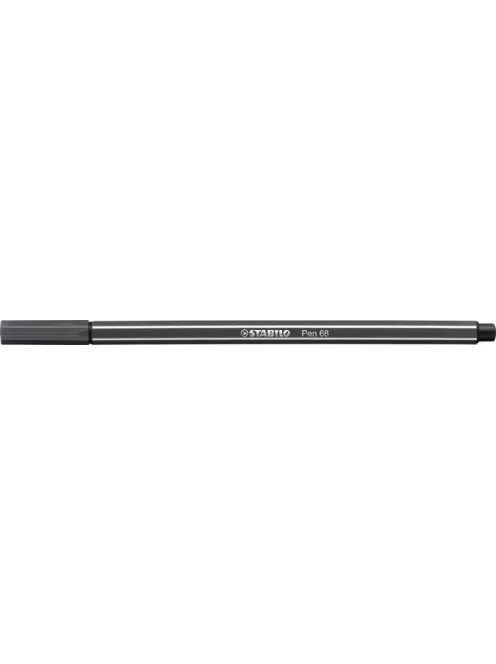 STABILO Filctoll, 1 mm, STABILO "Pen 68", mély szürke