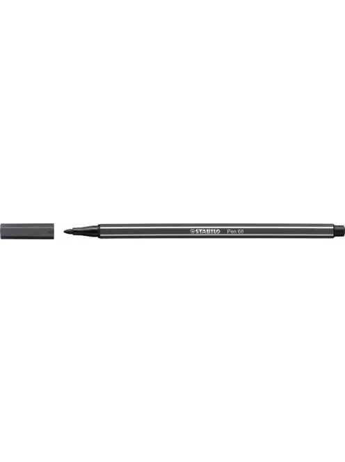STABILO Filctoll, 1 mm, STABILO "Pen 68", mély szürke