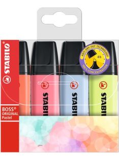   STABILO Szövegkiemelő készlet, 2-5 mm, STABILO "BOSS original Pastel3", 4 különböző szín