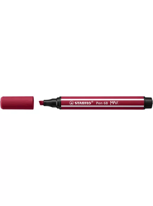 STABILO Filctoll, 1-5 mm, vágott hegy, STABILO "Pen 68 MAX", bordó
