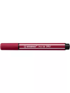   STABILO Filctoll, 1-5 mm, vágott hegy, STABILO "Pen 68 MAX", bordó