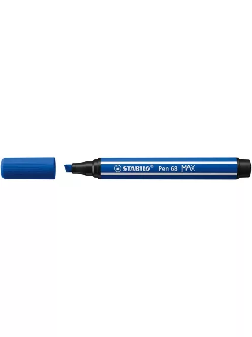 STABILO Filctoll, 1-5 mm, vágott hegy, STABILO "Pen 68 MAX", ultramarinkék