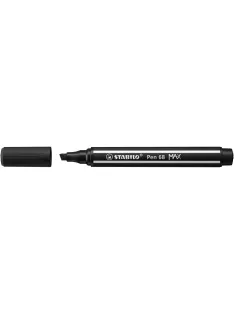   STABILO Filctoll, 1-5 mm, vágott hegy, STABILO "Pen 68 MAX", fekete