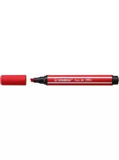   STABILO Filctoll, 1-5 mm, vágott hegy, STABILO "Pen 68 MAX", piros