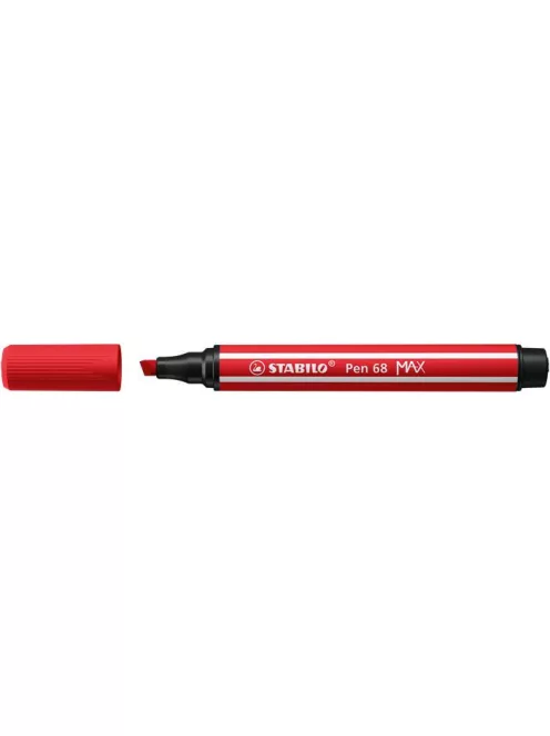 STABILO Filctoll, 1-5 mm, vágott hegy, STABILO "Pen 68 MAX", piros