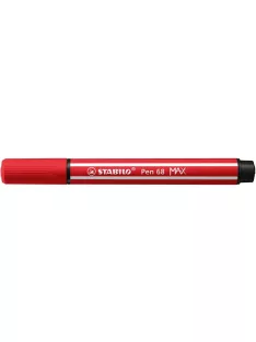   STABILO Filctoll, 1-5 mm, vágott hegy, STABILO "Pen 68 MAX", piros