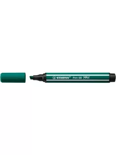   STABILO Filctoll, 1-5 mm, vágott hegy, STABILO "Pen 68 MAX", türkizzöld