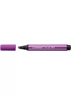   STABILO Filctoll, 1-5 mm, vágott hegy, STABILO "Pen 68 MAX", lila