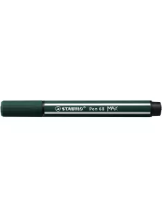   STABILO Filctoll, 1-5 mm, vágott hegy, STABILO "Pen 68 MAX", földzöld