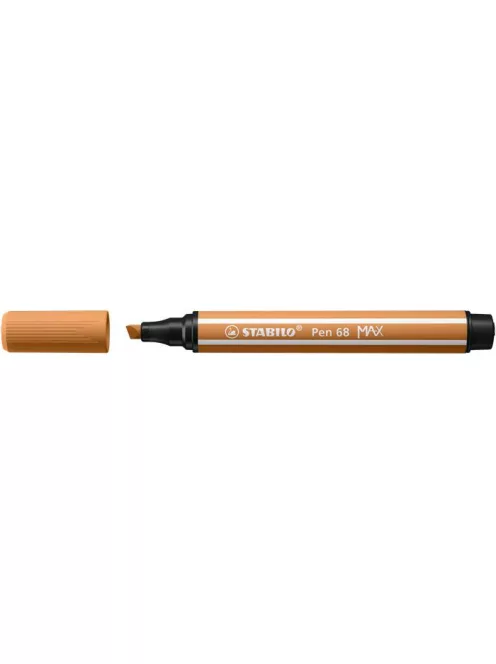 STABILO Filctoll, 1-5 mm, vágott hegy, STABILO "Pen 68 MAX", sötét okker