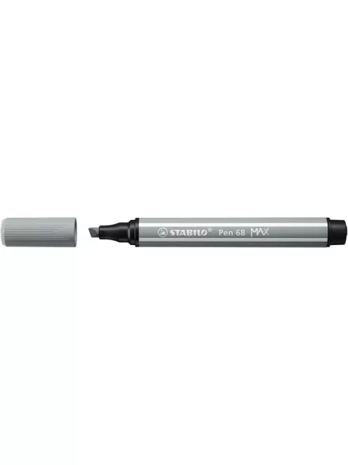 STABILO Filctoll, 1-5 mm, vágott hegy, STABILO "Pen 68 MAX", középszürke