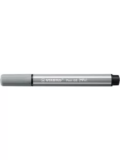   STABILO Filctoll, 1-5 mm, vágott hegy, STABILO "Pen 68 MAX", középszürke