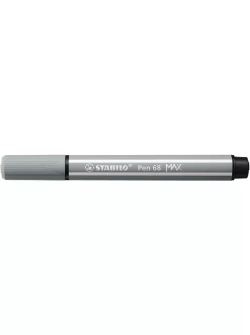 STABILO Filctoll, 1-5 mm, vágott hegy, STABILO "Pen 68 MAX", középszürke