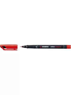   STABILO Alkoholos marker, 0,4 mm, STABILO "OHPen S", piros