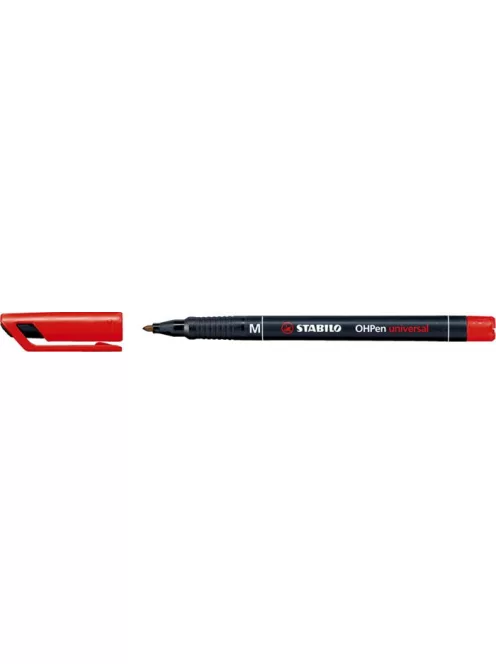 STABILO Alkoholos marker, 1 mm, STABILO "OHPen M", piros