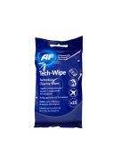 AF Tisztítókendő, képernyőhöz, alkoholmentes, nedves, 25 db, AF "Tech-wipes"