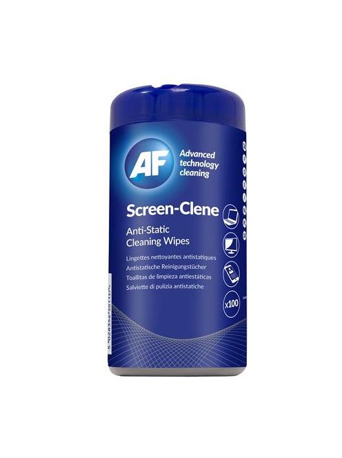 AF Tisztítókendő, képernyőhöz, antisztatikus, 100 db, AF "Screen-Clene"