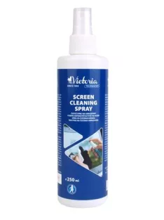   VICTORIA TECHNOLOGY Tisztítófolyadék, képernyőhöz, antisztatikus, pumpás, 250 ml, VICTORIA TECHNOLOGY