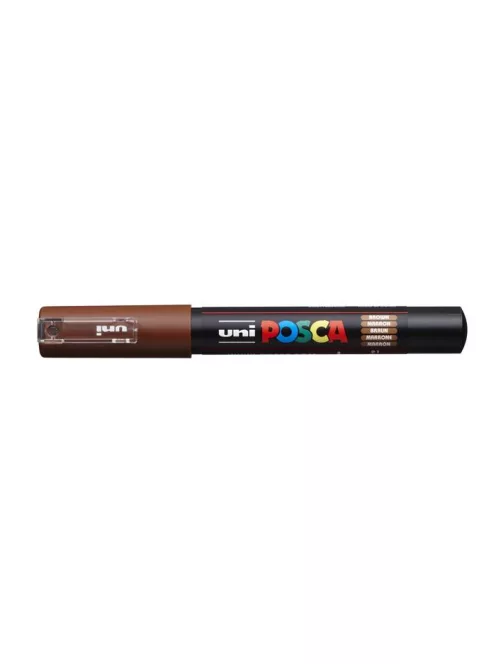 UNI Dekormarker, 0,7-1,0 mm, UNI "Posca PC-1M", barna