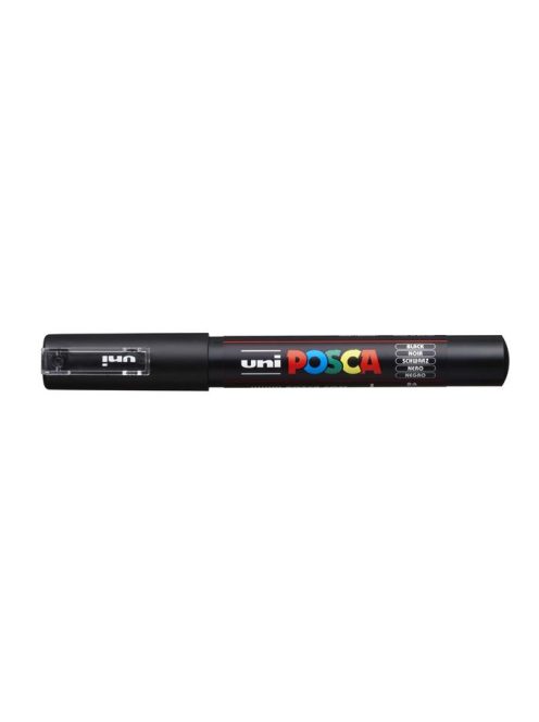 UNI Dekormarker, 0,7-1,0 mm, UNI "Posca PC-1M", fekete