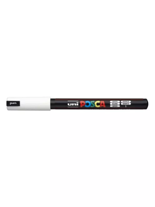 UNI Dekormarker, 0,7 mm, UNI "Posca PC-1MR", fehér