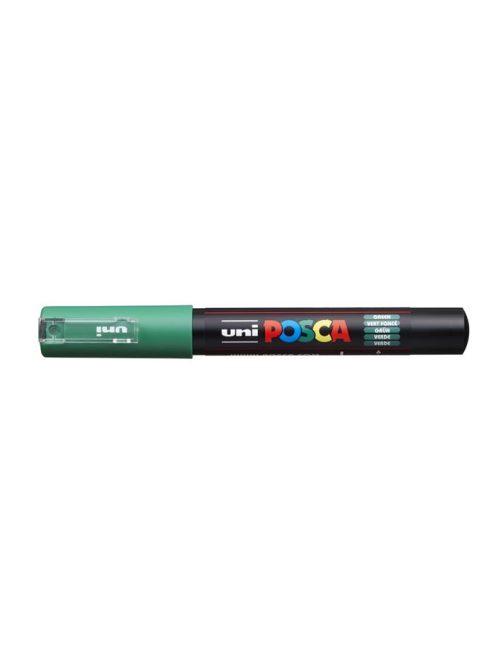 UNI Dekormarker, 0,7-1,0 mm, UNI "Posca PC-1M", zöld