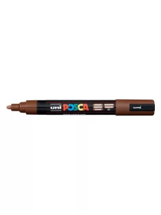   UNI Dekormarker, 0,9-1,3 mm, UNI "Posca PC-3M", barna
