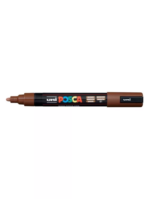 UNI Dekormarker, 0,9-1,3 mm, UNI "Posca PC-3M", barna