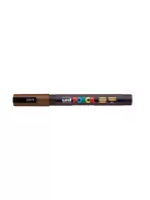 UNI Dekormarker, 0,9-1,3 mm, UNI "Posca PC-3M", barna