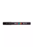 UNI Dekormarker, 0,9-1,3 mm, UNI "Posca PC-3M", fekete