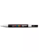 UNI Dekormarker, 0,9-1,3 mm, UNI "Posca PC-3M", fehér