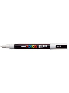   UNI Dekormarker, 0,9-1,3 mm, UNI "Posca PC-3M", fehér