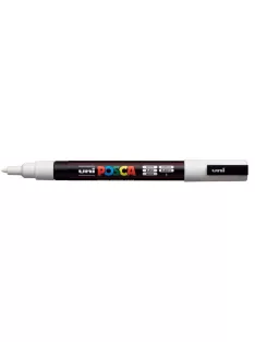   UNI Dekormarker, 0,9-1,3 mm, UNI "Posca PC-3M", fehér