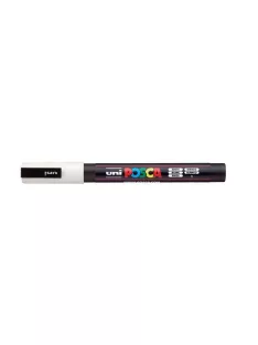   UNI Dekormarker, 0,9-1,3 mm, UNI "Posca PC-3M", fehér