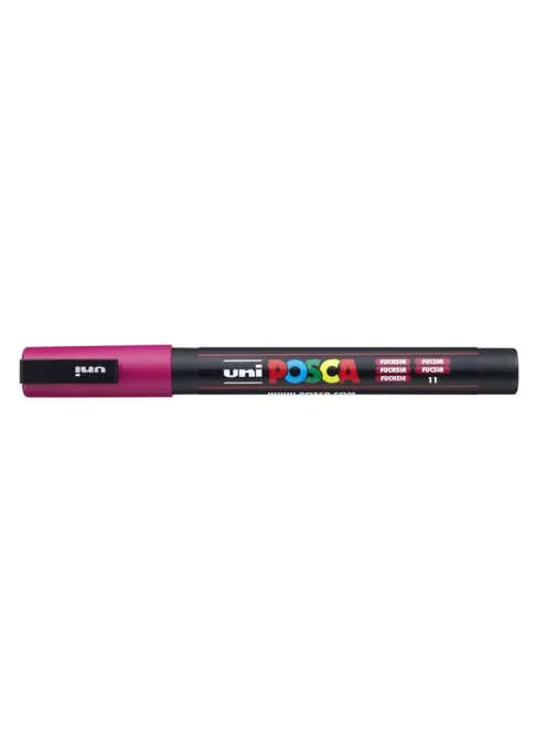 UNI Dekormarker, 0,9-1,3 mm, UNI "Posca PC-3M", fukszia