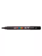 UNI Dekormarker, 0,9-1,3 mm, UNI "Posca PC-3M", fekete