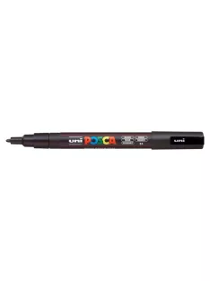   UNI Dekormarker, 0,9-1,3 mm, UNI "Posca PC-3M", fekete