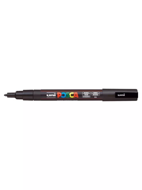 UNI Dekormarker, 0,9-1,3 mm, UNI "Posca PC-3M", fekete