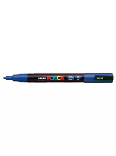   UNI Dekormarker, 0,9-1,3 mm, UNI "Posca PC-3M", kék