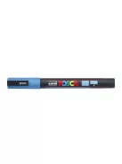 UNI Dekormarker, 0,9-1,3 mm, UNI "Posca PC-3ML", fényes kék