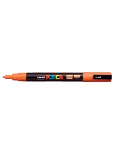   UNI Dekormarker, 0,9-1,3 mm, UNI "Posca PC-3M", narancssárga