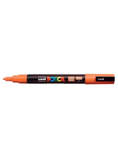 UNI Dekormarker, 0,9-1,3 mm, UNI "Posca PC-3M", narancssárga