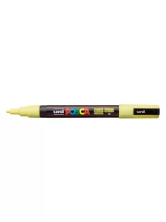   UNI Dekormarker, 0,9-1,3 mm, UNI "Posca PC-3M", napsárga